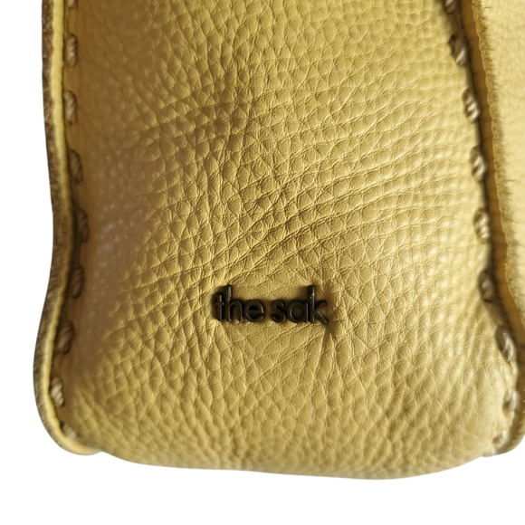 THE SAK Los Feliz Buttercup Pebbled Leather Crossbody|Shoulder Tote| Bag Purse - Picture 5 of 16